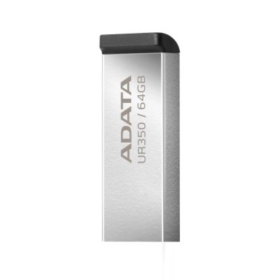 флешка A-Data 64GB UR350 Silver-Black Черный, серебристый