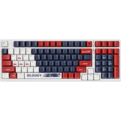 клавиатура A4Tech Bloody S98 Sports Navy BLMS Red Plus Синий-белый