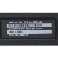 ноутбук Acer Aspire A515-51G-53N5 Черный