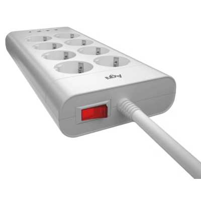 сетевой фильтр AGNI TP-FA4U8E-C-2m-white белый