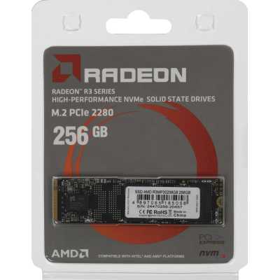 SSD диск AMD Radeon R3 Series 256Gb R3MP30256G8 Черный