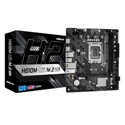 материнская плата ASRock H610M-H2/M.2 D5 Черный