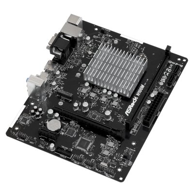 материнская плата ASRock N100M Черный