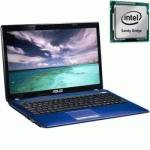ноутбук ASUS K53SJ i5 2410M/4/500/BT/Win 7 HP/Blue Синий