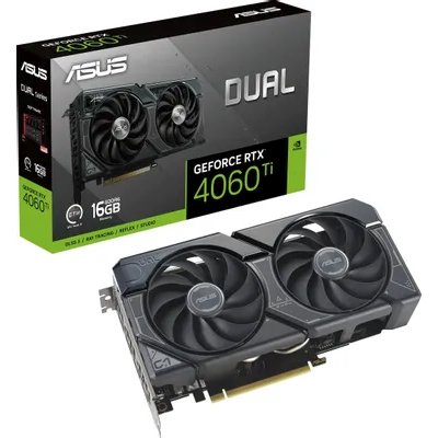 видеокарта ASUS nVidia GeForce RTX 4060 Ti 16Gb DUAL-RTX4060TI-16G