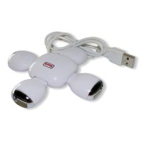 разветвитель USB Buro BU-HUB-F-4 белый