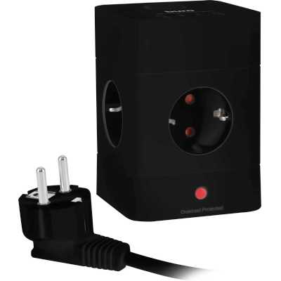 сетевой удлинитель Buro BU-PTE4.1UC-B черный