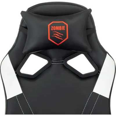 игровое кресло Бюрократ ZOMBIE 50 Black/White черно-белый