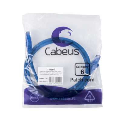 патч-корд Cabeus PC-UTP-RJ45-Cat.6-1m-BL-LSZH