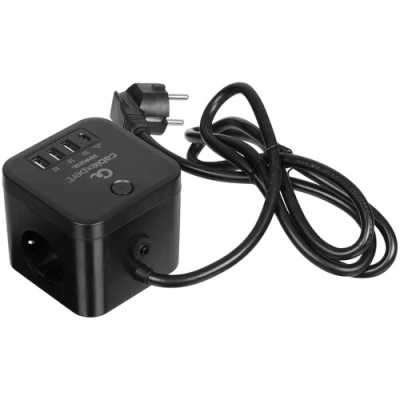 сетевой фильтр Cablexpert Cube CUBE-3-CU3-B-1.5 черный