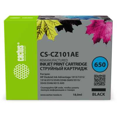 картридж Cactus CS-CZ101AE черный