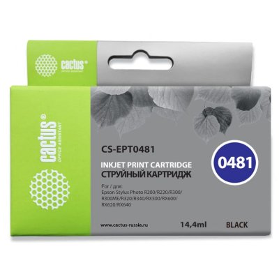 картридж Cactus CS-EPT0481 черный
