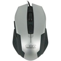 мышь CBR CM-333 Silver-Black Серебристый-черный
