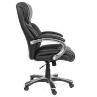 офисное кресло Chairman 435 Black кожа черный
