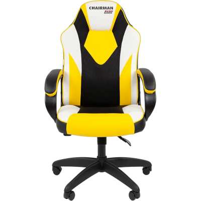 игровое кресло Chairman Game 17 Black-Yellow-White 7213491