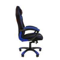 игровое кресло Chairman Game 28 Black-Blue черно-синий