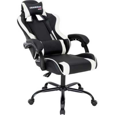 игровое кресло Chairman Game CH41 Black-White 7145957