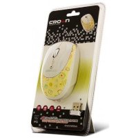 мышь Crown CMM-919W Yellow/White