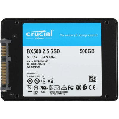 SSD диск Crucial BX500 500Gb CT500BX500SSD1 Черный