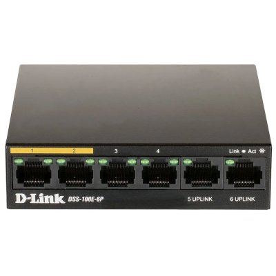 коммутатор D-Link DSS-100E-6P/A1A