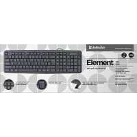 клавиатура Defender Element HB-520 Black USB Черный