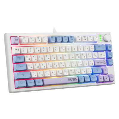 клавиатура Defender Novis GK-318 White Белый-синий