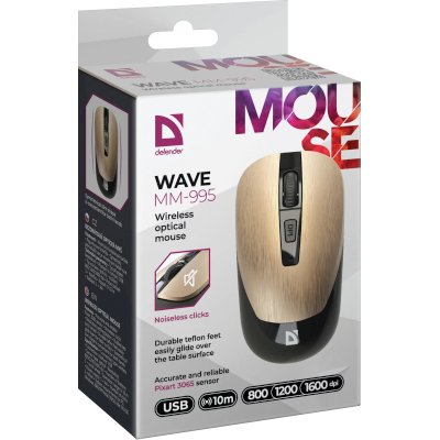 мышь Defender Wave MM-995 Bronze Бронзовый