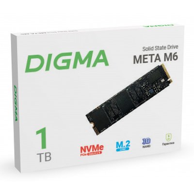 SSD диск Digma Meta M6 1Tb DGSM4001TM63T Черный