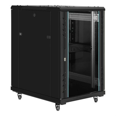 телекоммуникационный шкаф ExeGate EC-FS-18U.600.800.G.BLACK EX300402RUS Черный