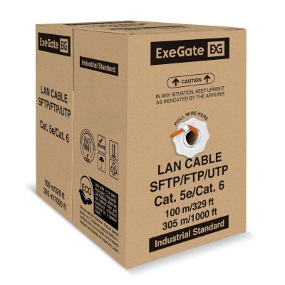 витая пара ExeGate FUTP4-C6-CCA-S23-IN-LSZH-OR-305 EX300620RUS