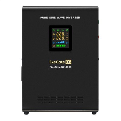 ИБП ExeGate FineSine SX-1000.LCD.AVR.2SH EX296547RUS