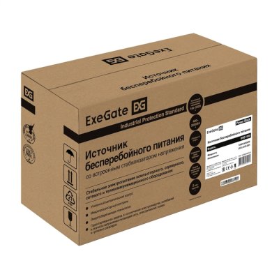 ИБП ExeGate Power Back BNB-1000.LED.AVR.2SH Черный