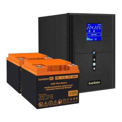 ИБП ExeGate SineTower SZ-2000.LCD.AVR.3SH.1C13.USB EX296841RUS
