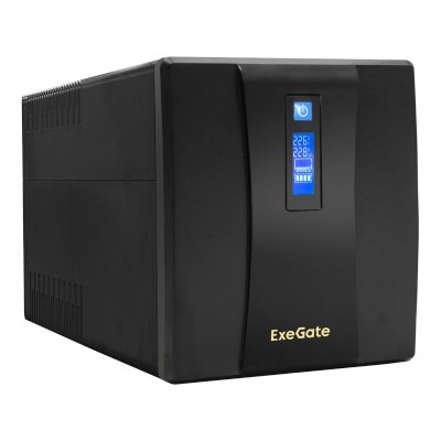 ИБП ExeGate SpecialPro Smart LLB-1600.LCD.AVR.EURO.RJ.USB Черный