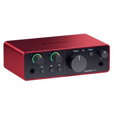 звуковая карта Focusrite Scarlett Solo 4th Gen