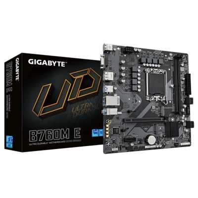 материнская плата GigaByte B760M E Черный