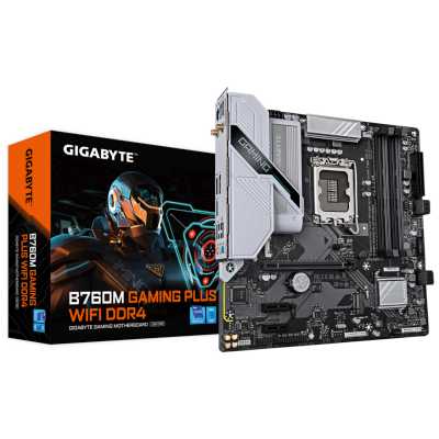материнская плата GigaByte B760M Gaming Plus WiFi DDR4 Черный