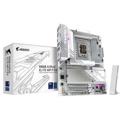 материнская плата GigaByte B860 Aorus Elite WIFI7 ICE Белый