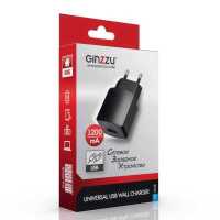 сетевое зарядное устройство Ginzzu GA-3003B Черный