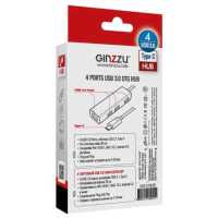 разветвитель USB Ginzzu GR-518UB серебристый