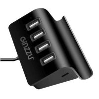 разветвитель USB Ginzzu GR-519UB черный