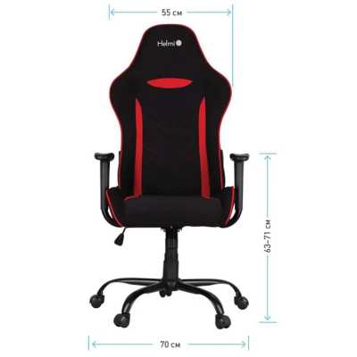 игровое кресло Helmi Winner Black/Red черно-красный