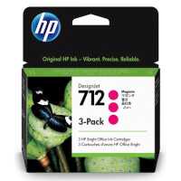 картридж HP 712 3-Pack 3ED78A малиновый