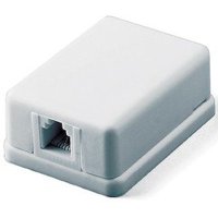 розетка телефонная Hyperline SB-1-6P4C-C2-WH