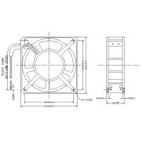 вентилятор для шкафа Hyperline TRFA-MICR-4F-RAL9004