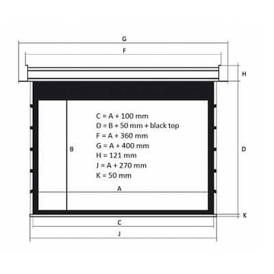 экран для проектора Kauber InCeiling Tensioned BT Cinema INTBT.169.260.CLV.CIN2
