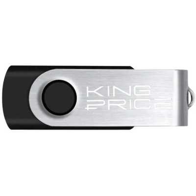 флешка KingPrice 16GB KPFD2A016ABK Черный, серебристый