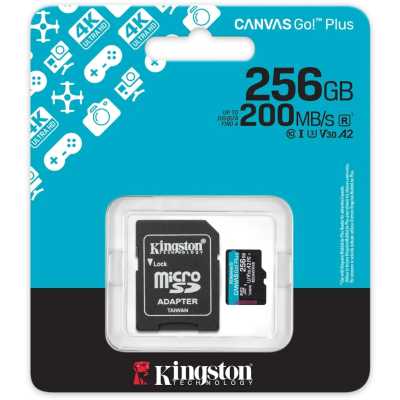 карта памяти Kingston Canvas Go! Plus 256GB SDCG4/256GB