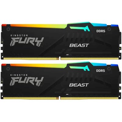 оперативная память Kingston Fury Beast Black RGB XMP KF560C30BBAK2-32