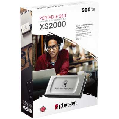 SSD диск Kingston XS2000 500Gb SXS2000/500GA Серебристый